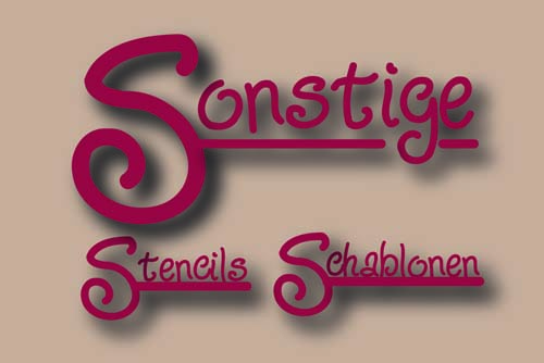 Sonstige Stencils + Schablonen